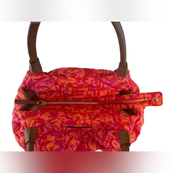 KATE SPADE Quilted Nylon Top Handle / Shoulder Bag w Storybook Lining - Picture 4 of 13